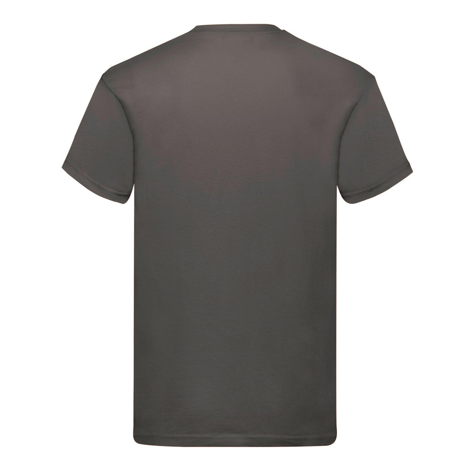Camiseta Original de Algodón para Adultos Unisex Grafito Claro Sólido 2/3