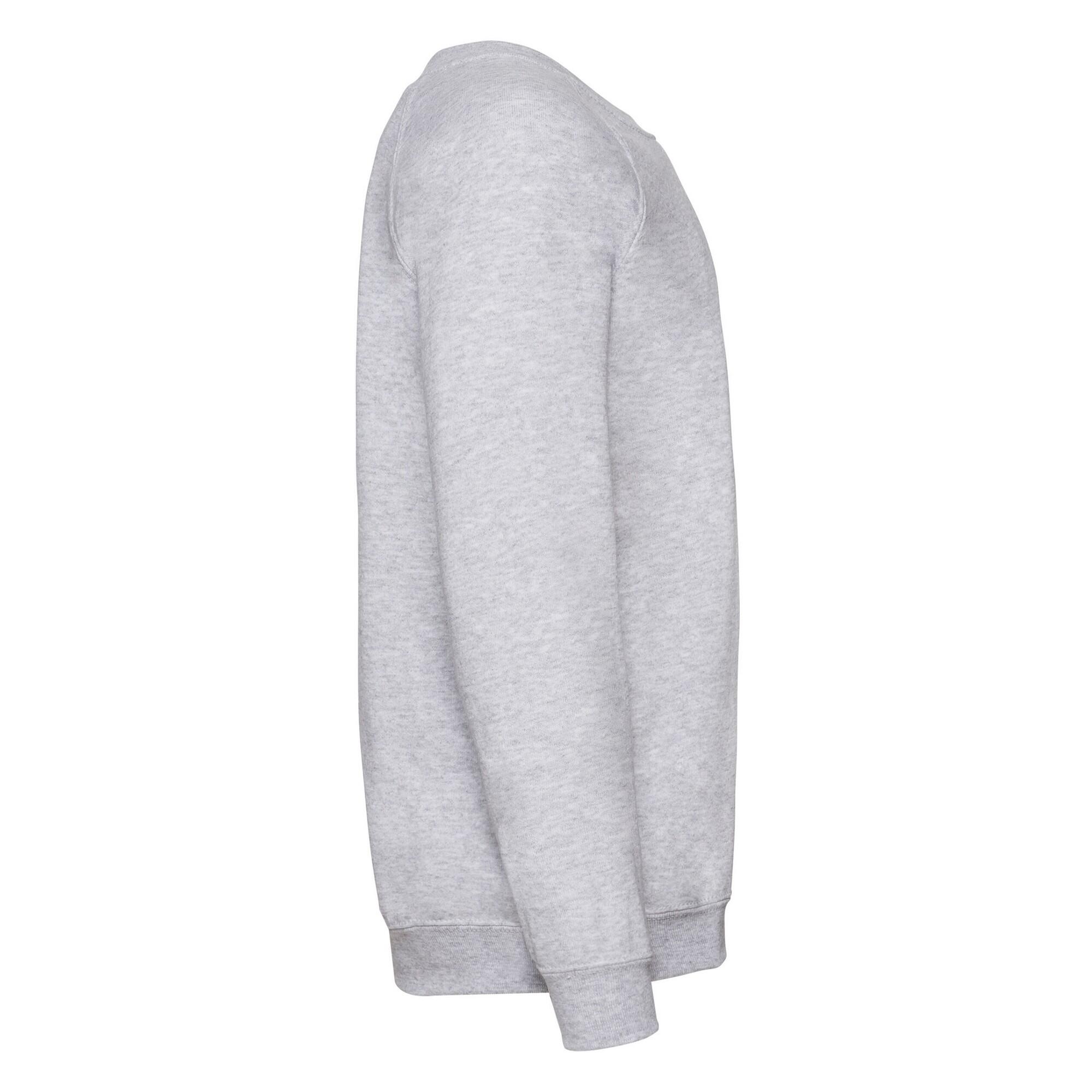 "Classic" Sweatshirt für Raglanärmel Kinder Grau meliert 3/3