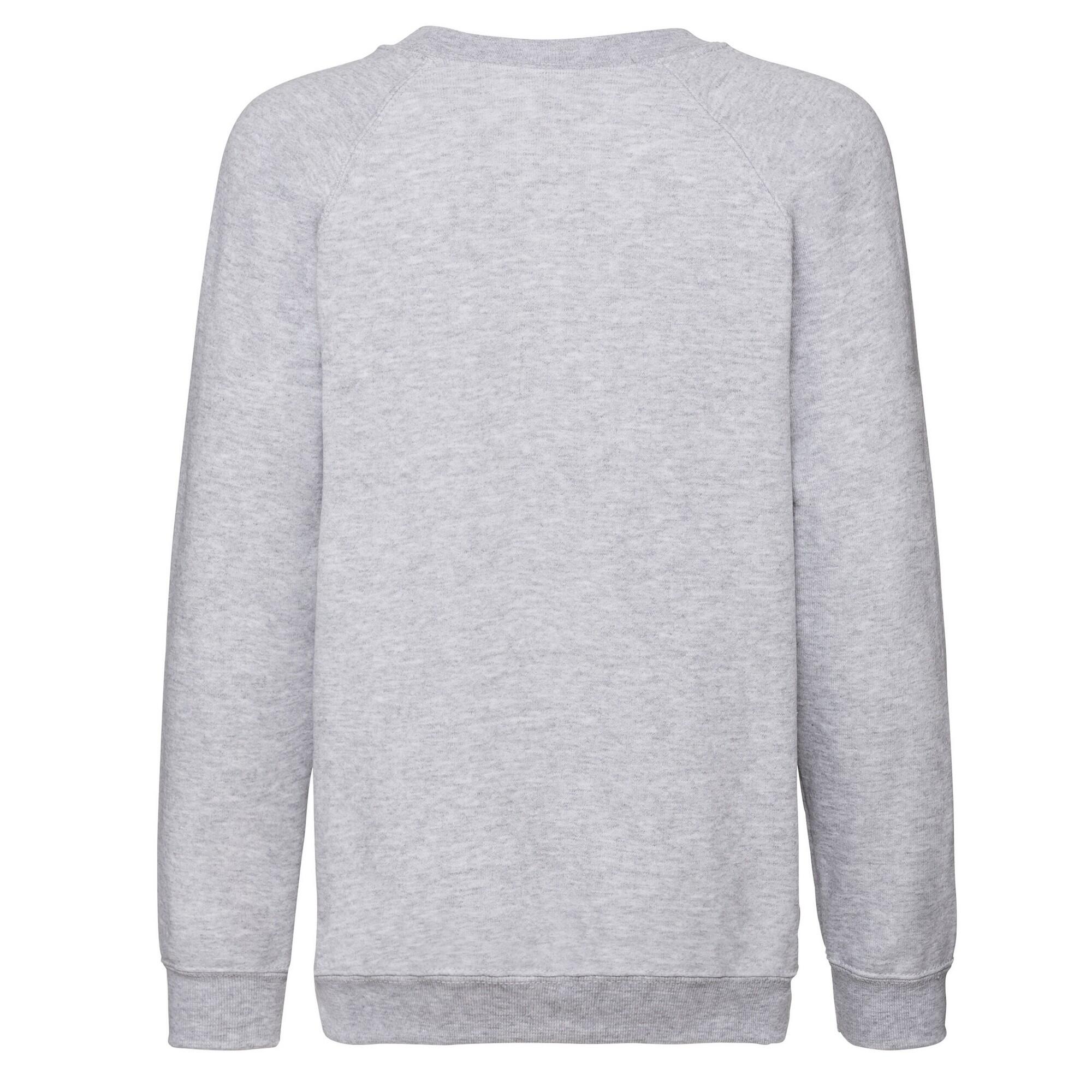 "Classic" Sweatshirt für Raglanärmel Kinder Grau meliert 2/3