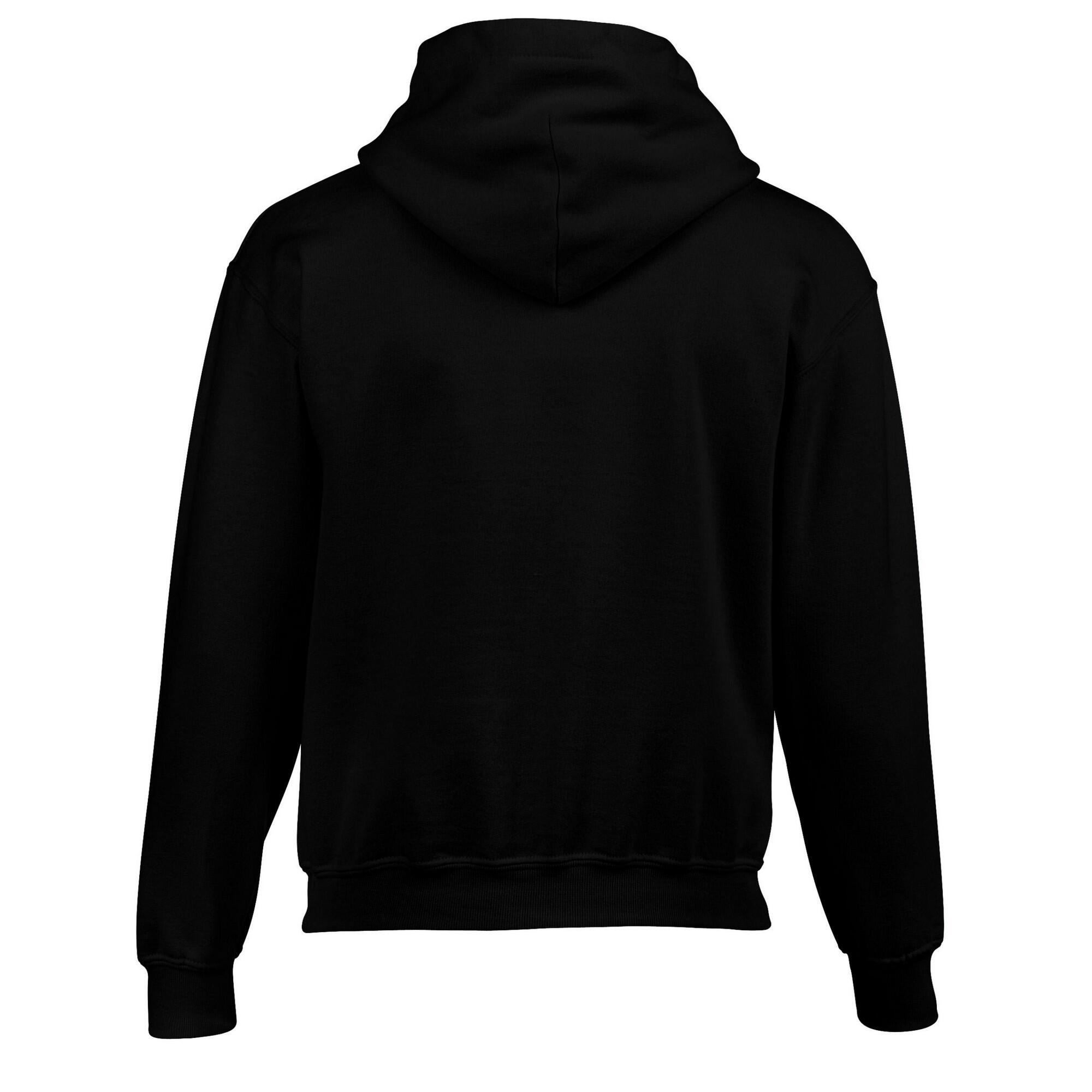 Childrens/Kids Heavy Blend Hooded Sweatshirt (Black) 2/3