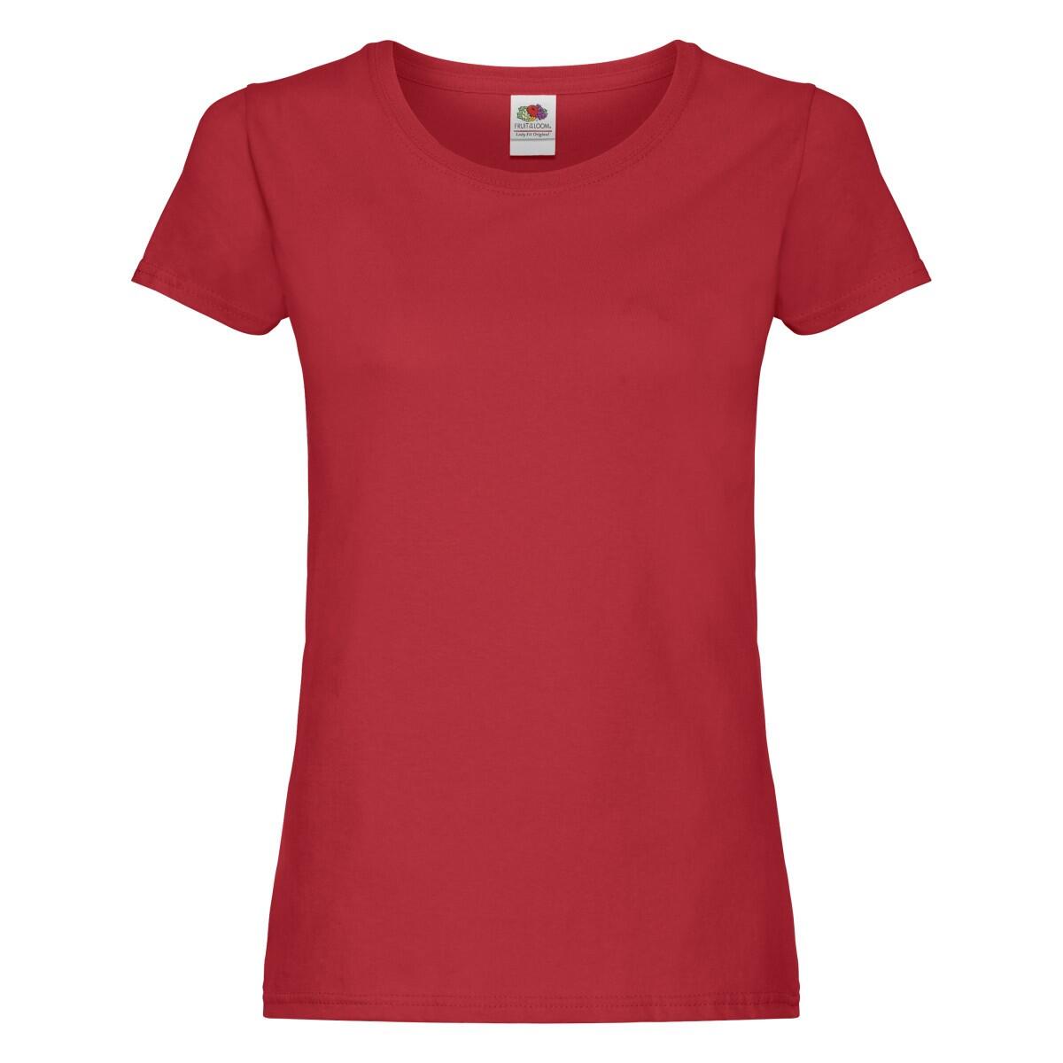 Fruit Of The Loom - Tshirt Original Femme (rouge) - T-shirt Manches Courtes - Rouge - 52 2xl - Decathlon