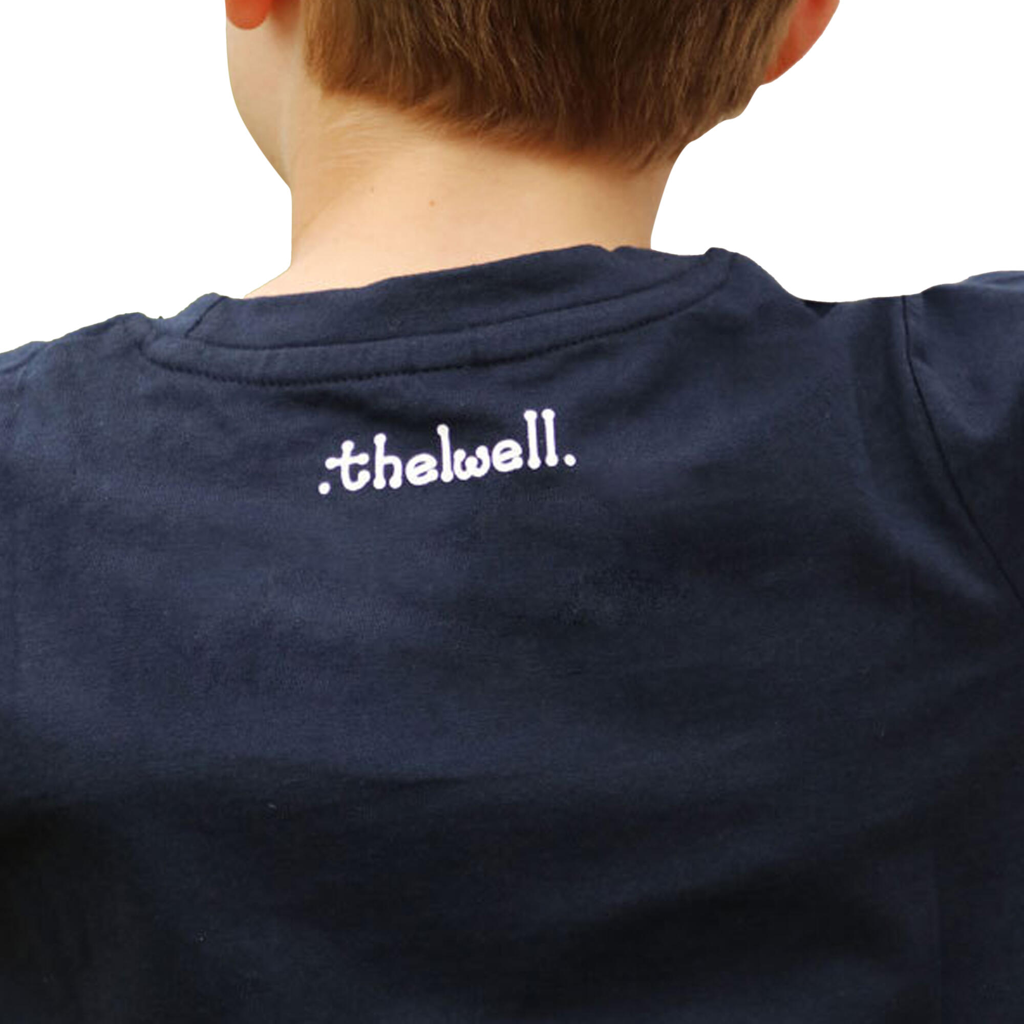 Childrens/Kids Thelwell Collection Badge TShirt (Navy) 3/4