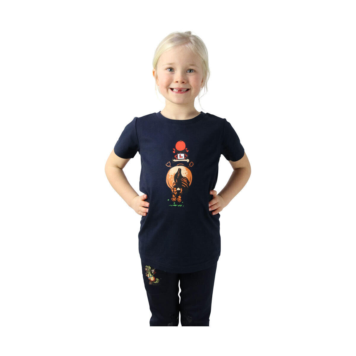 Childrens/Kids Thelwell Collection Badge TShirt (Navy) 4/4