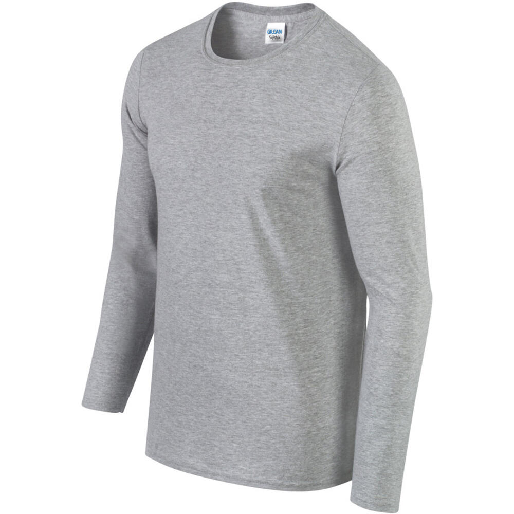 Mens Soft Style Long Sleeve TShirt (Sport Grey (RS)) 5/5