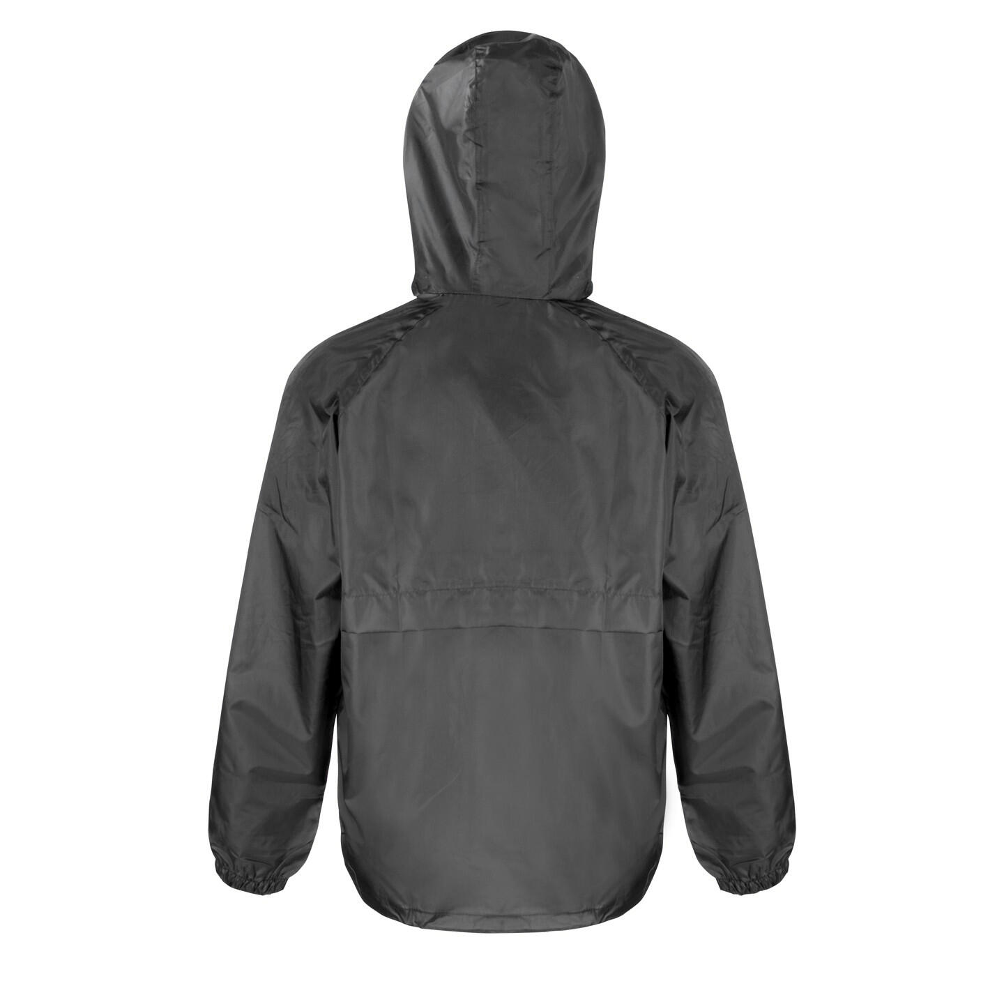 Mens Core Lightweight Waterproof Shield Windproof Jacket (Black) 2/3