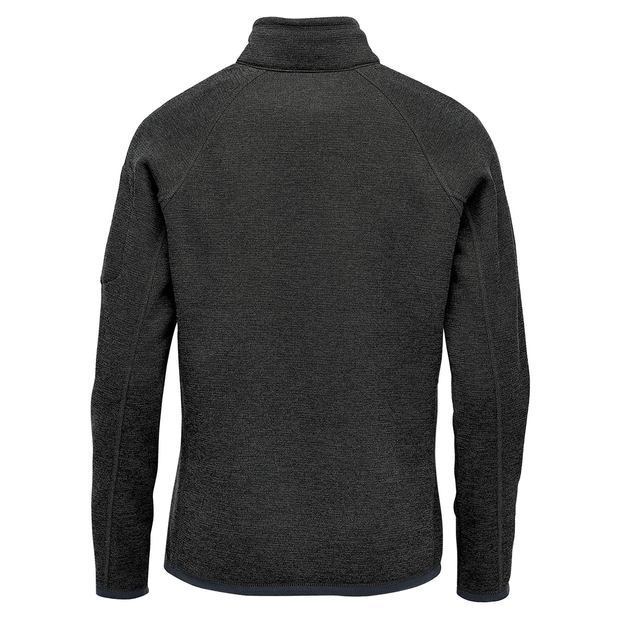 Womens/Ladies Avalante Heather Quarter Zip Fleece Top (Black) 2/4