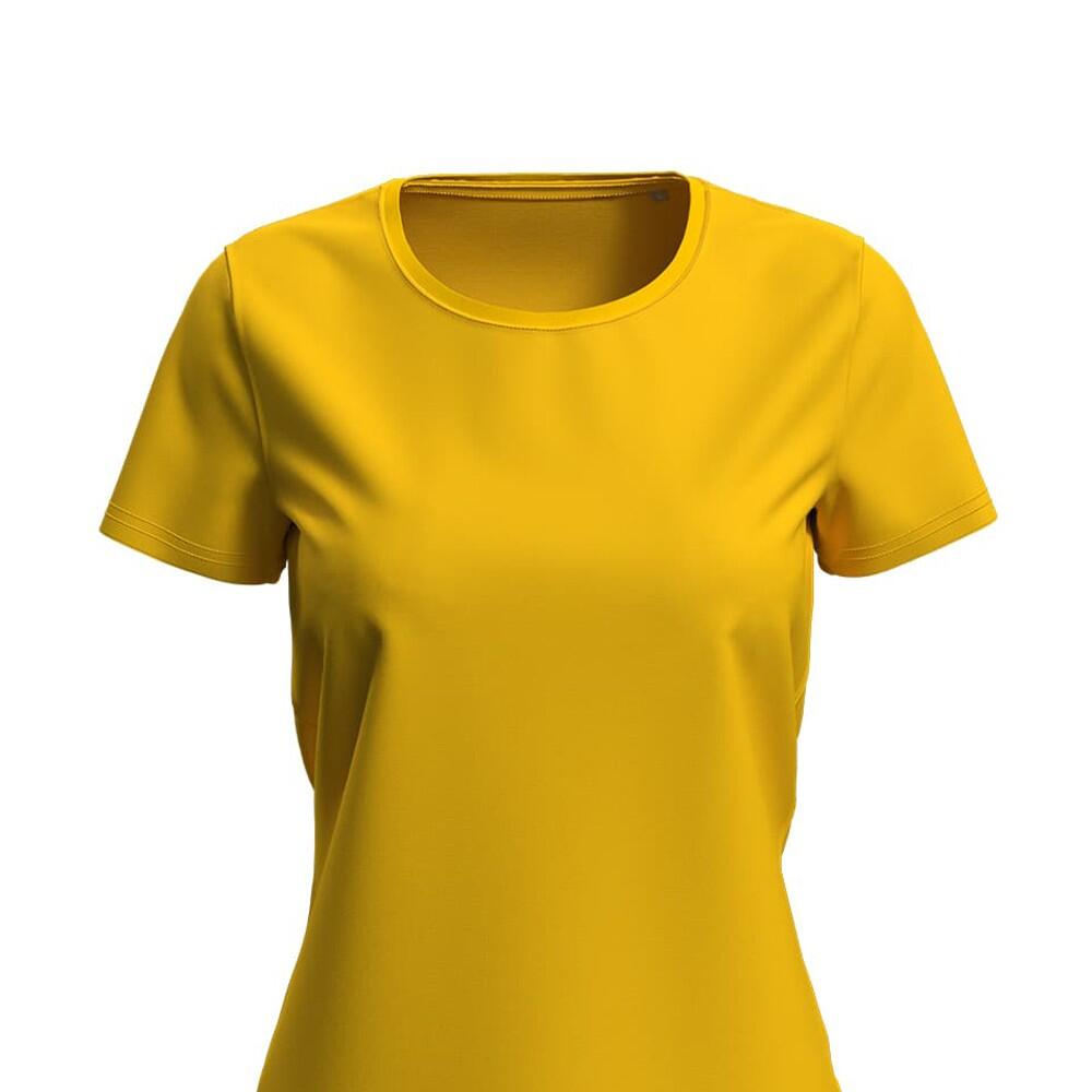 Dames Lux Tshirt (Zonnebloem Geel) 2/2