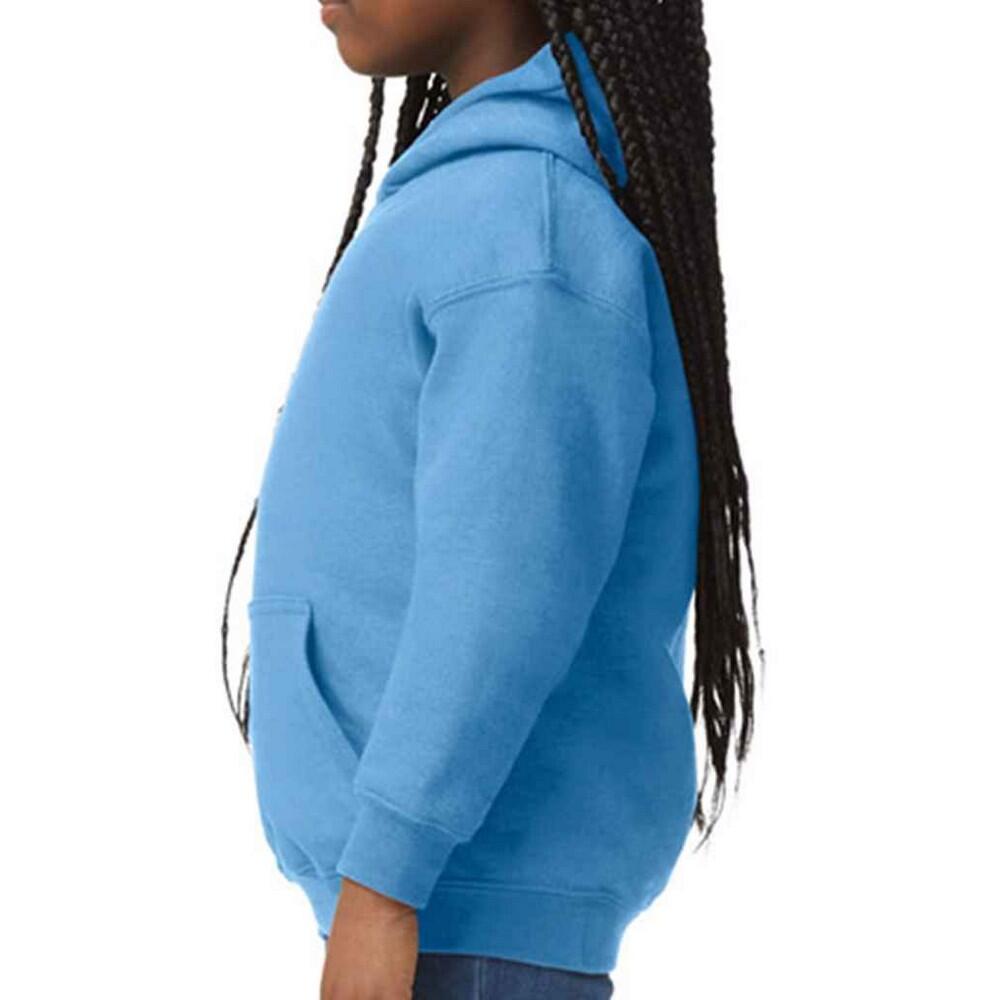 Felpa Con Cappuccio Bambini Gildan Blu Carolina 3/3