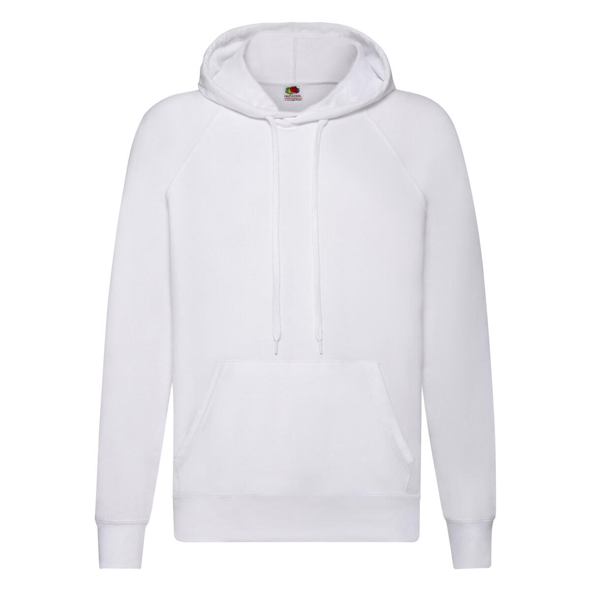 FRUIT OF THE LOOM Unisex Adult Lightweight Hooded Sweatshirt (White)