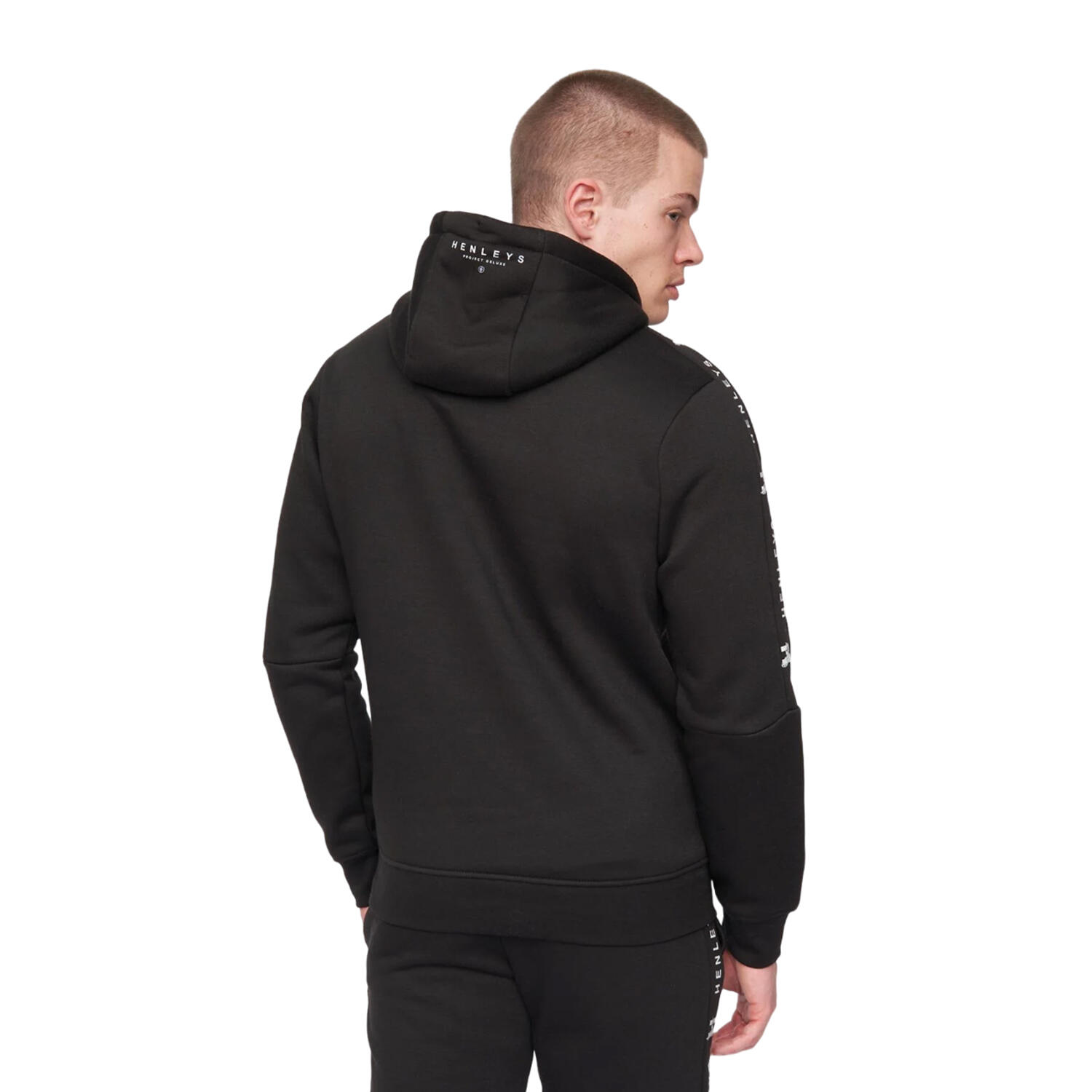 Mens Tapehen Hoodie (Black) 2/3