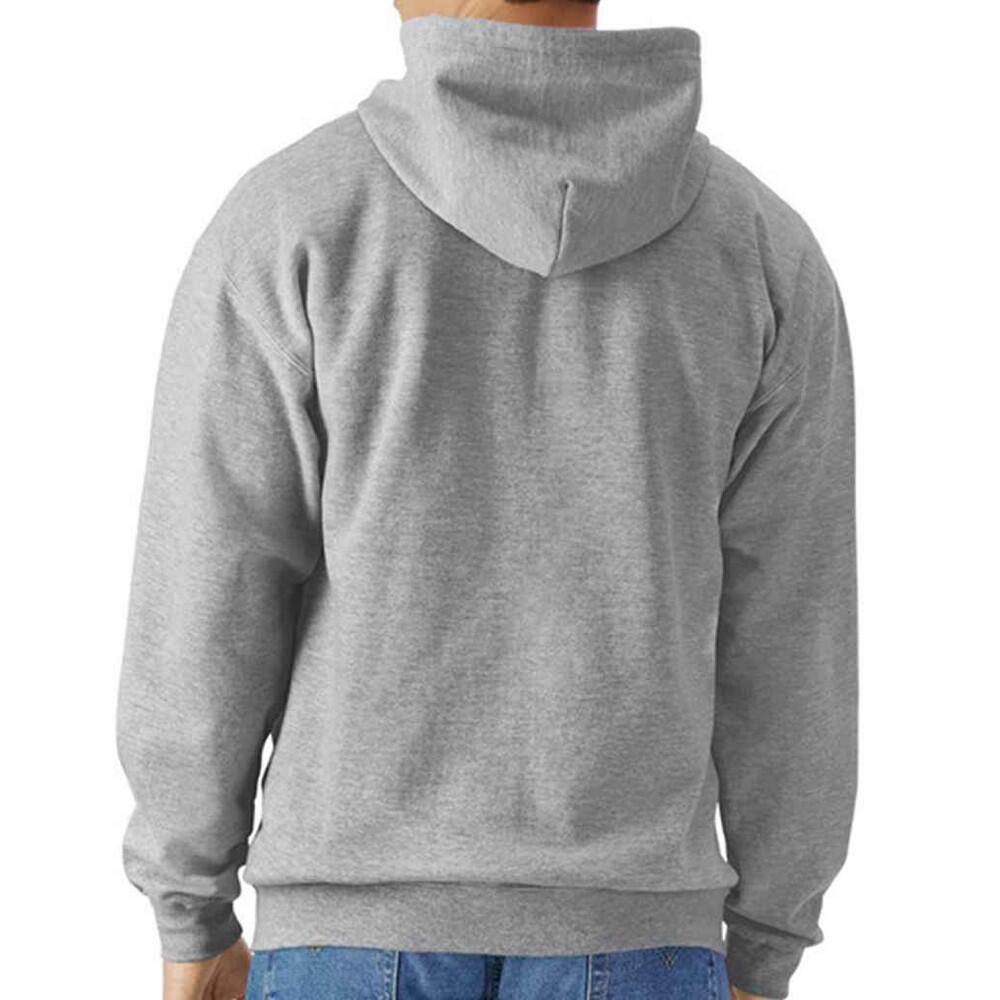 Felpa Con Cappuccio E Zip Intera Uomo Gildan Softstyle Grigio Freddo 2/3