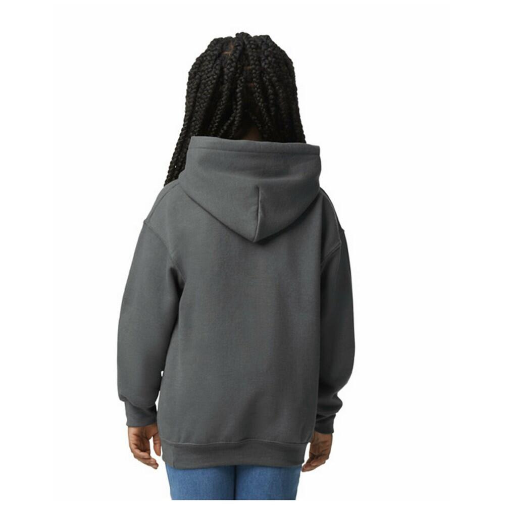 Felpa Con Cappuccio Bambini Gildan Carbone 2/4