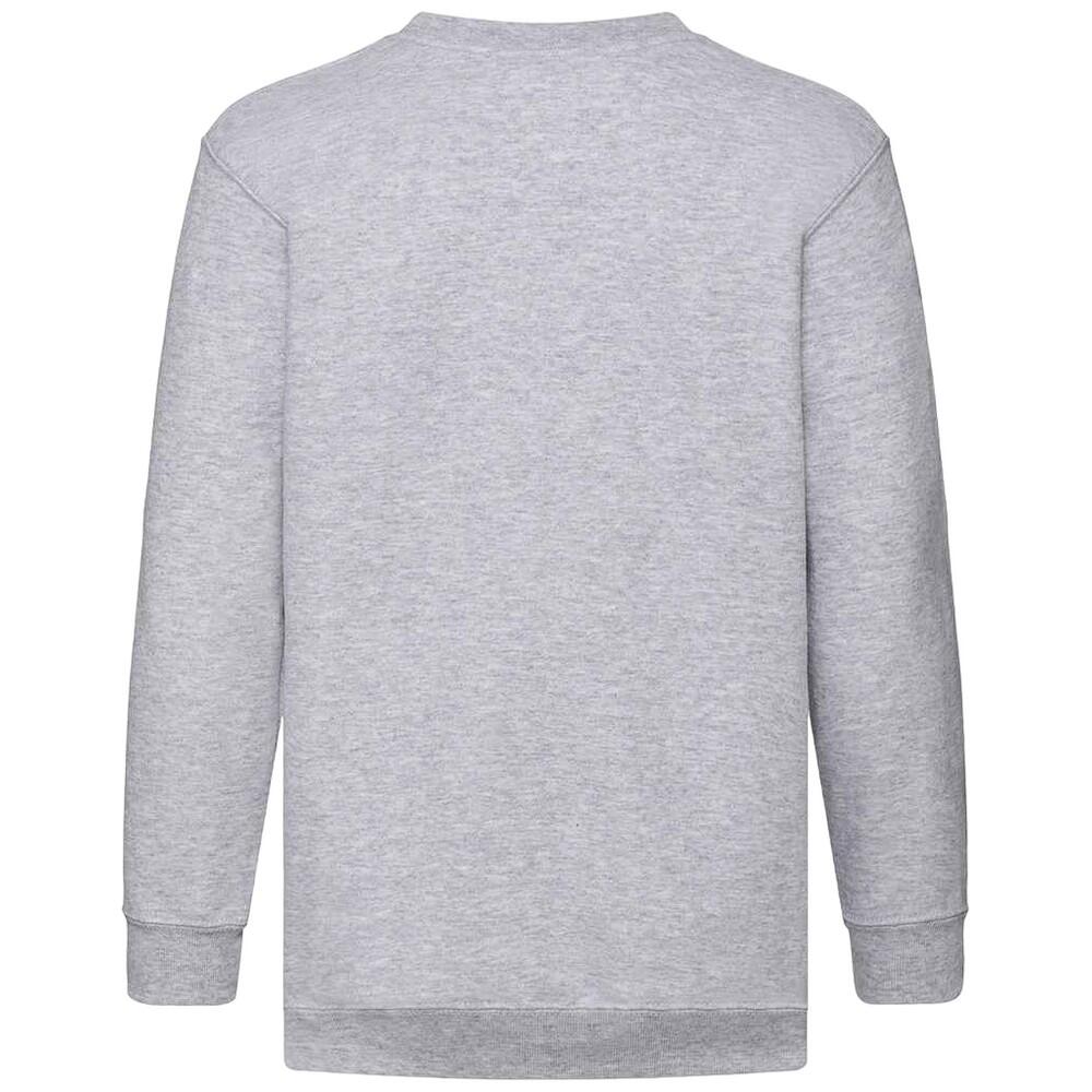 Kinder Klassik Drop Schulter Sweatshirt Mädchen Grau meliert 2/3