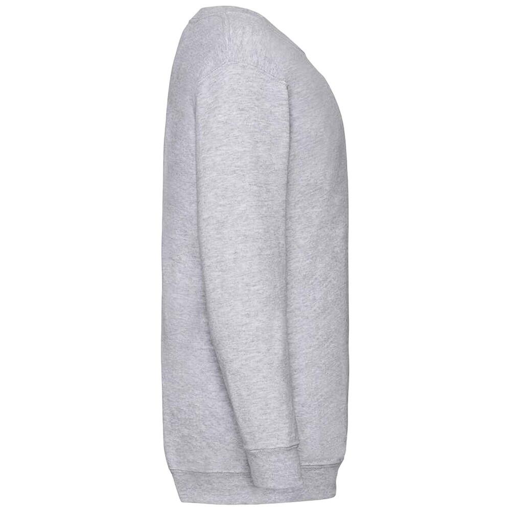 Kinder Klassik Drop Schulter Sweatshirt Mädchen Grau meliert 3/3
