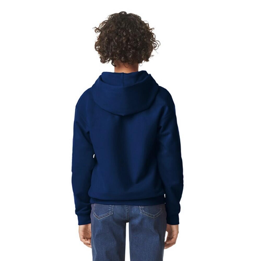 Childrens/Kids Softstyle Plain Midweight Hoodie (Navy) 2/2
