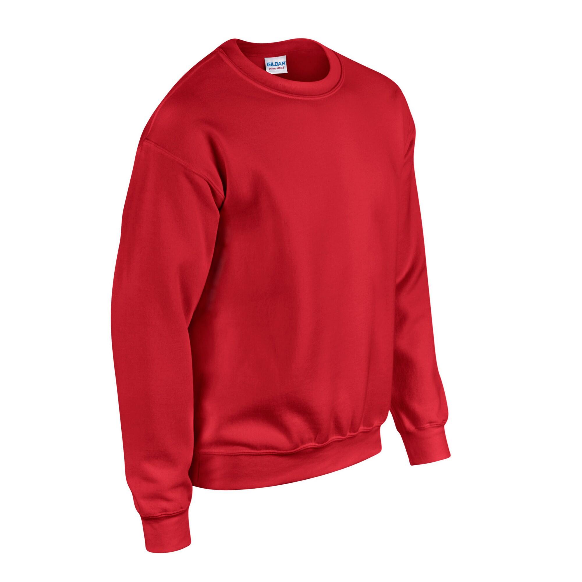 Felpa Uomo Gildan Rosso 3/3