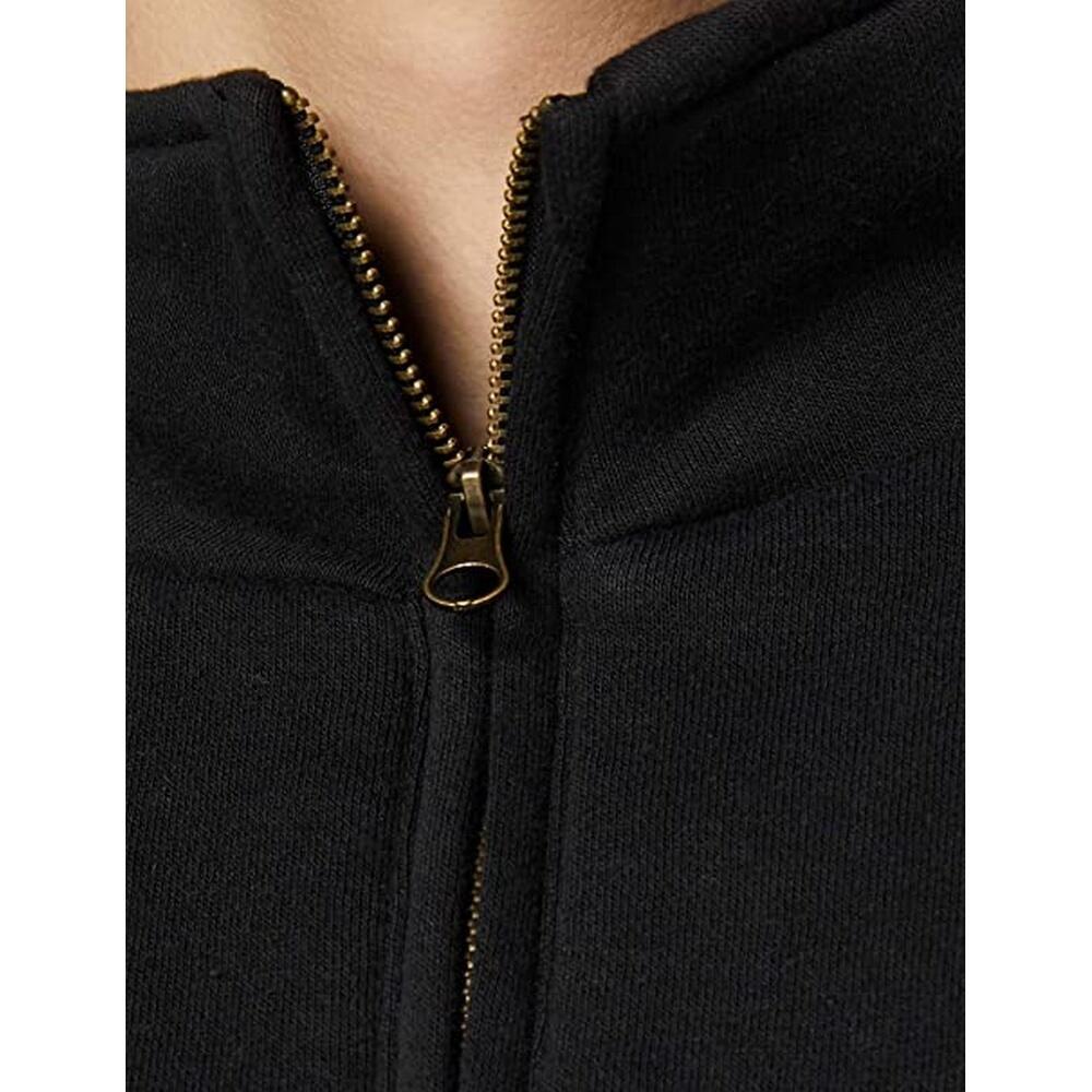 Sweatshirt À Fermeture Zippée 1 Quart Homme (Noir) 3/3