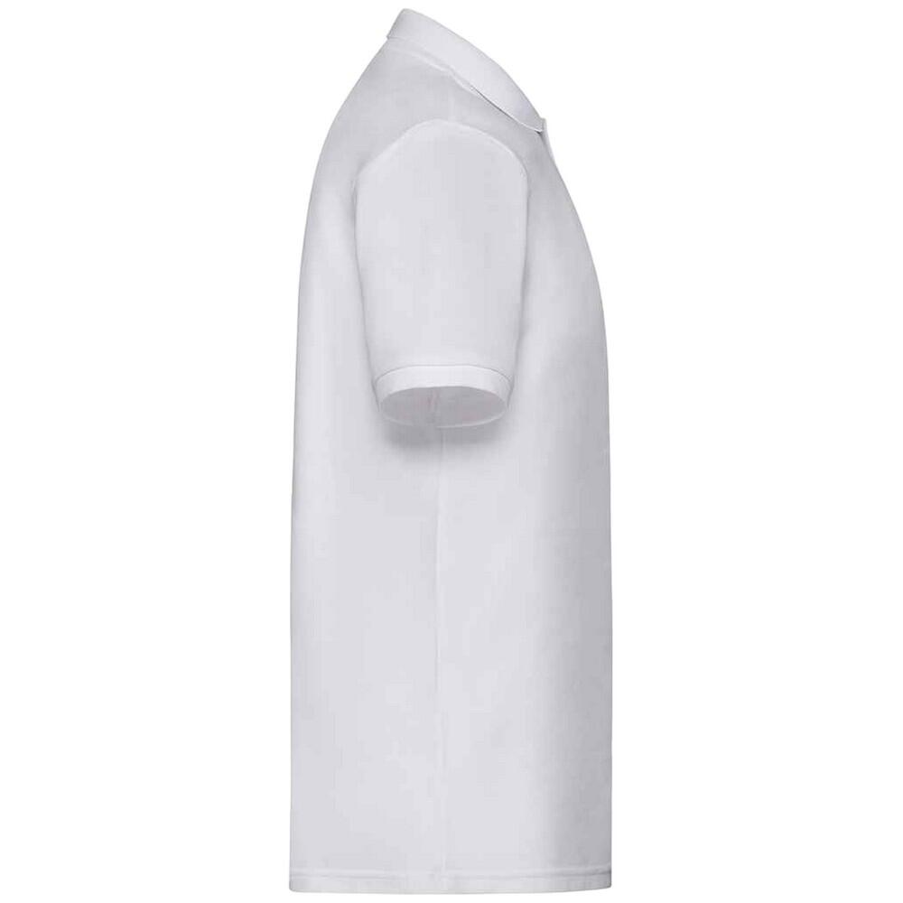 Mens 65/35 Polo Shirt (White) 3/3