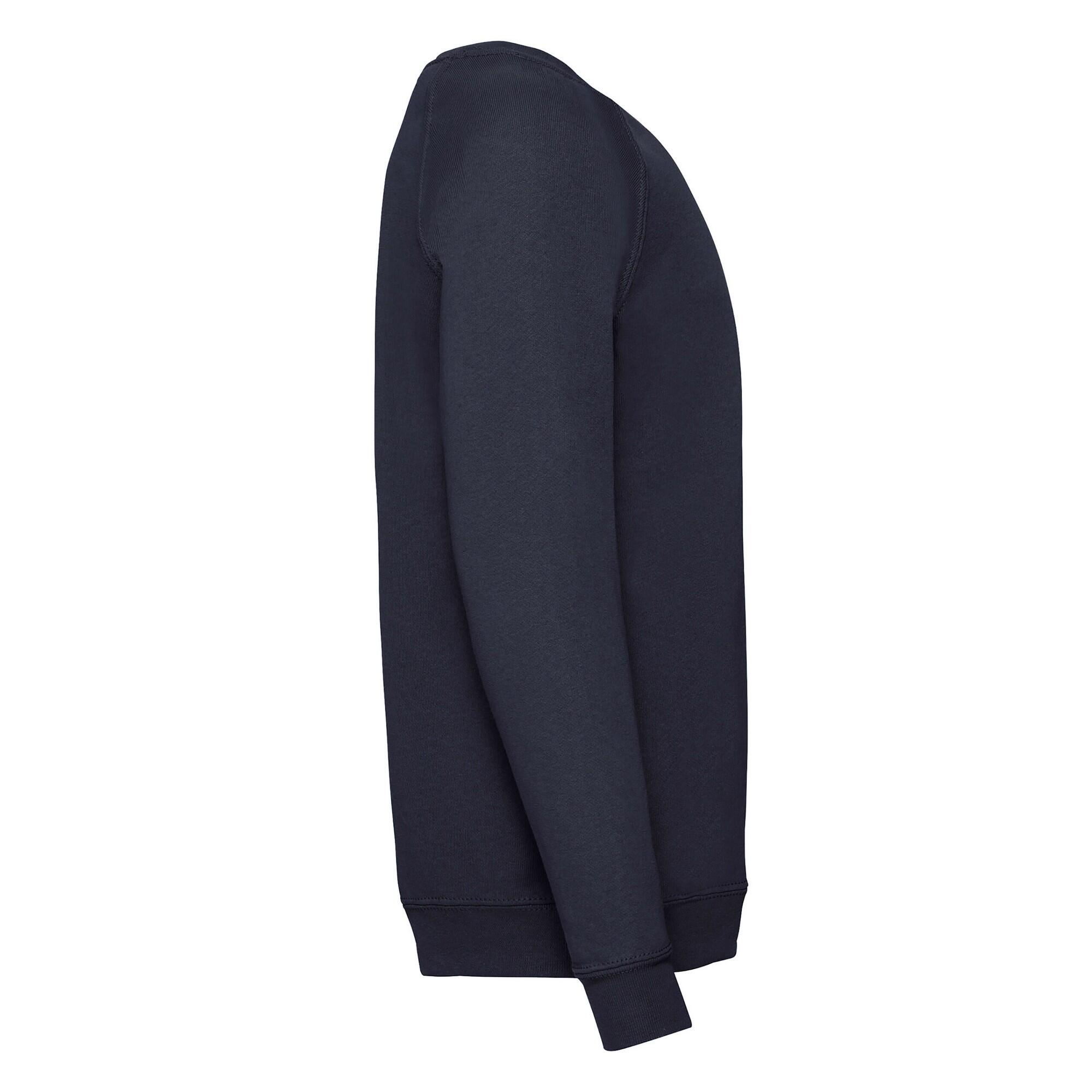 Childrens/Kids Classic Raglan Sweatshirt (Deep Navy) 3/3