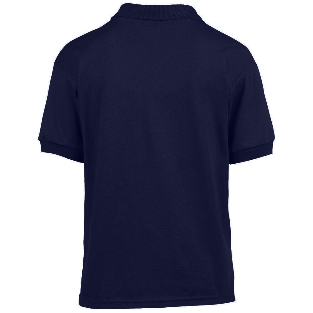 Maglietta Polo Semplice Bambini Gildan Blu Navy 2/3