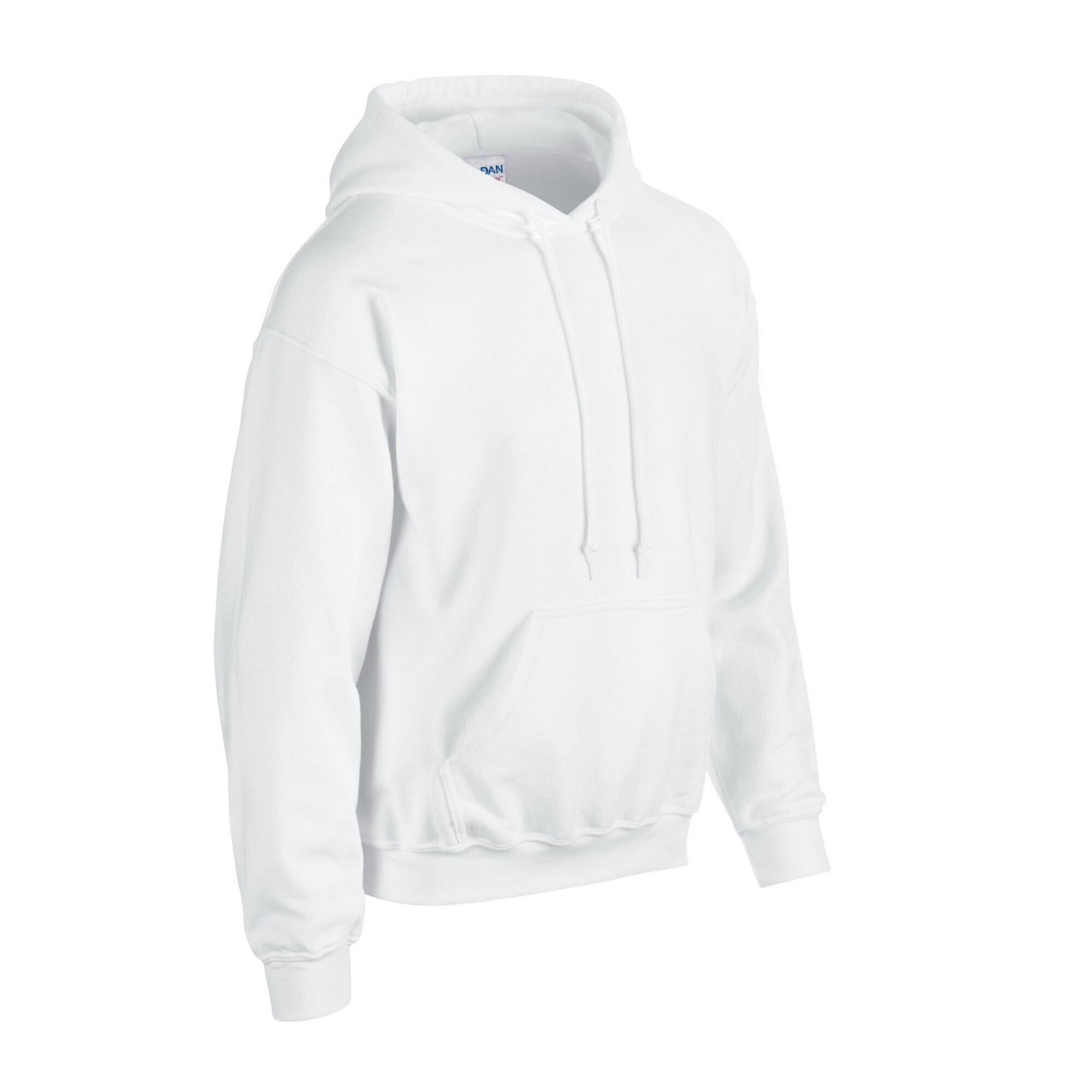 Mens Heavy Blend Hoodie (White) 3/3