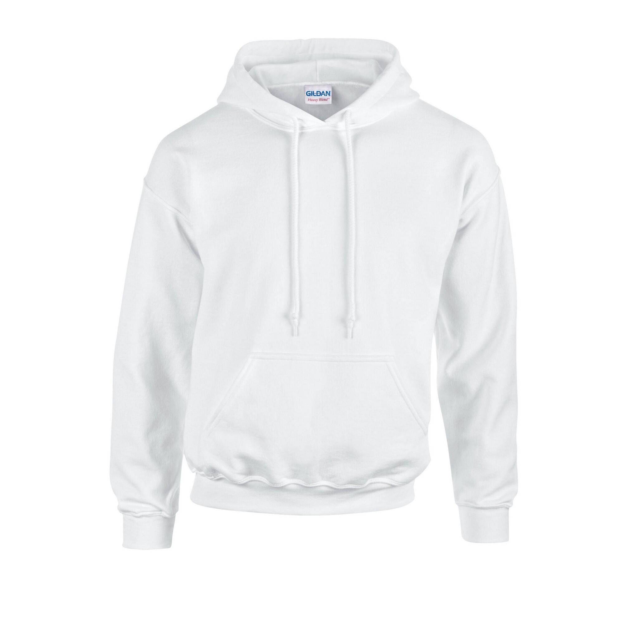 Mens Heavy Blend Hoodie (White) 1/3