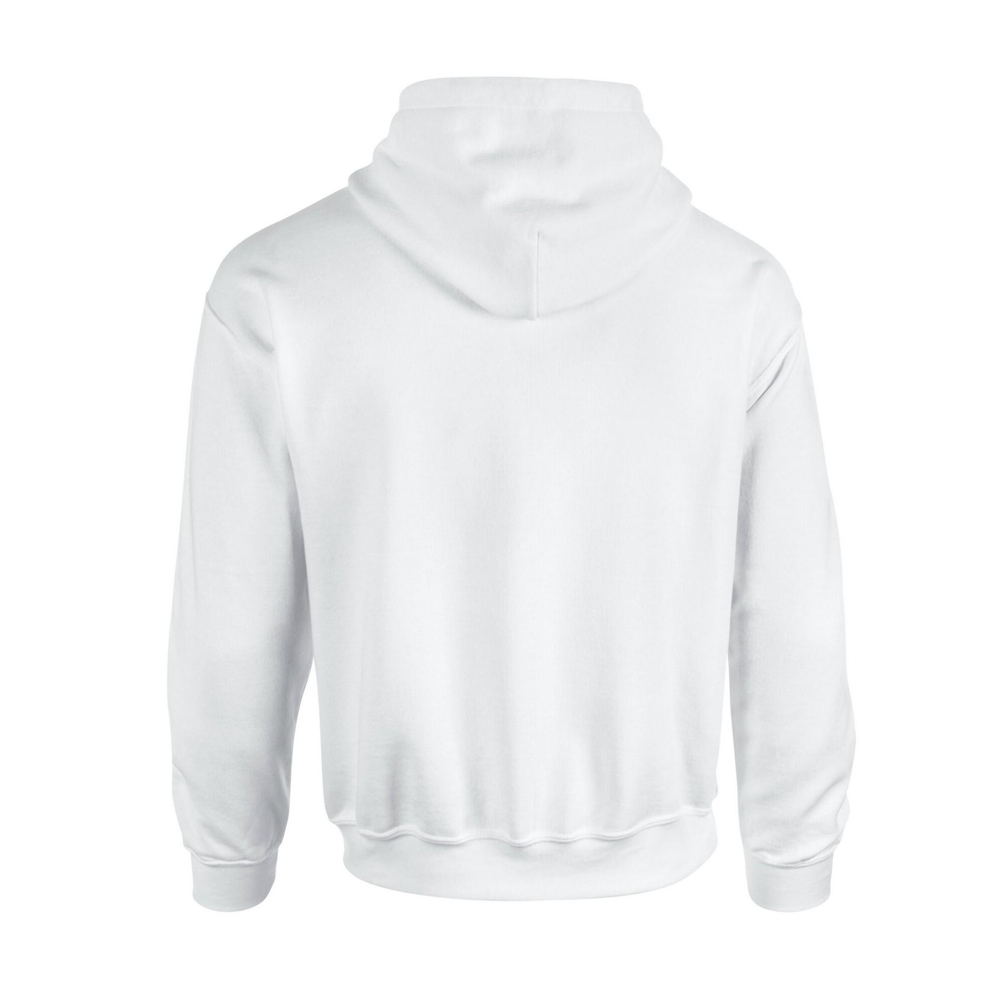 Mens Heavy Blend Hoodie (White) 2/3