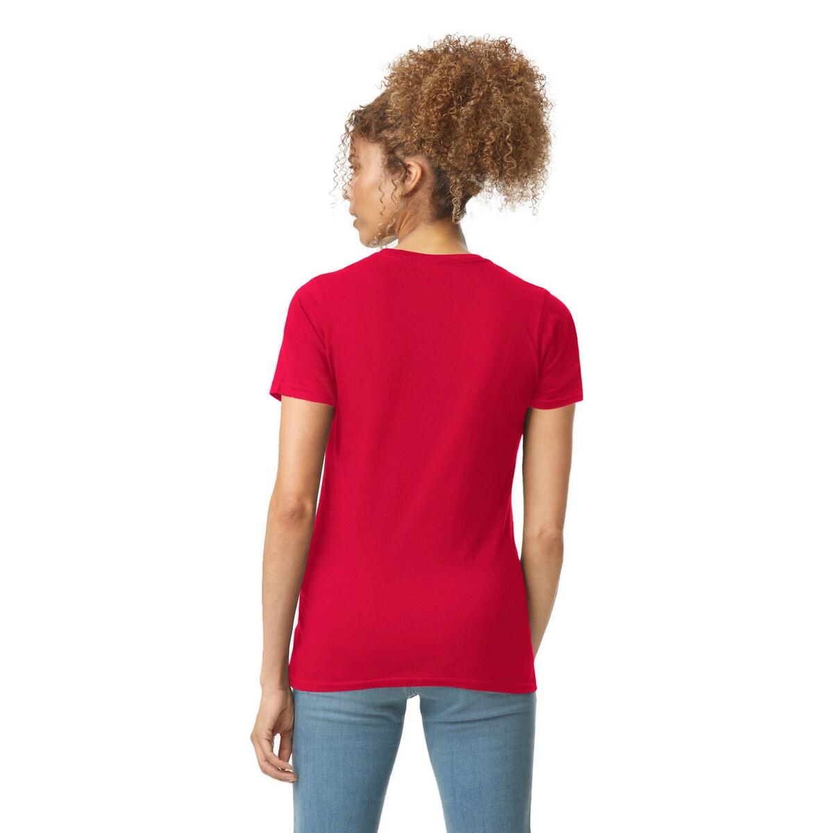 Maglietta Aderente Semplice Donna Gildan Softstyle Rosso 2/3