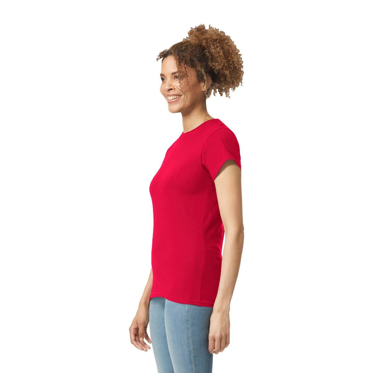 Maglietta Aderente Semplice Donna Gildan Softstyle Rosso 3/3
