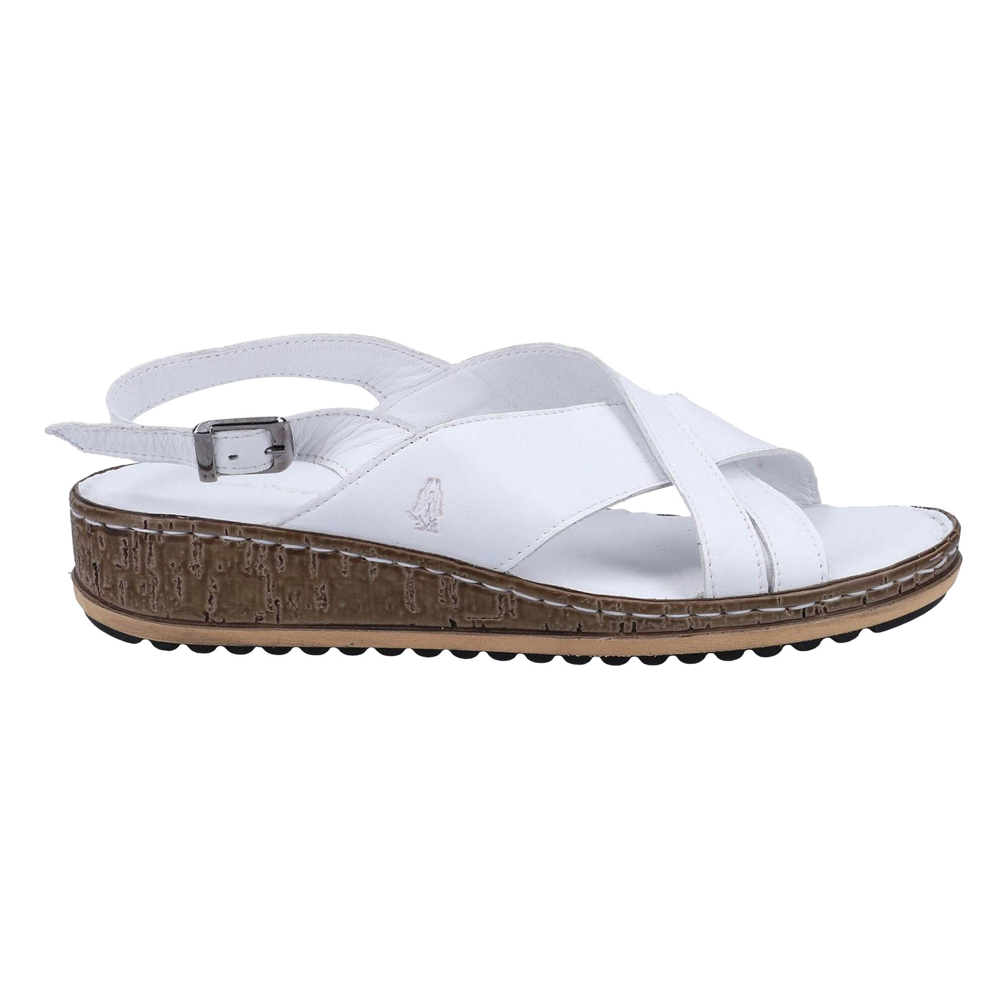 Sandales Compensées ELENA Femme (Blanc) 3/3