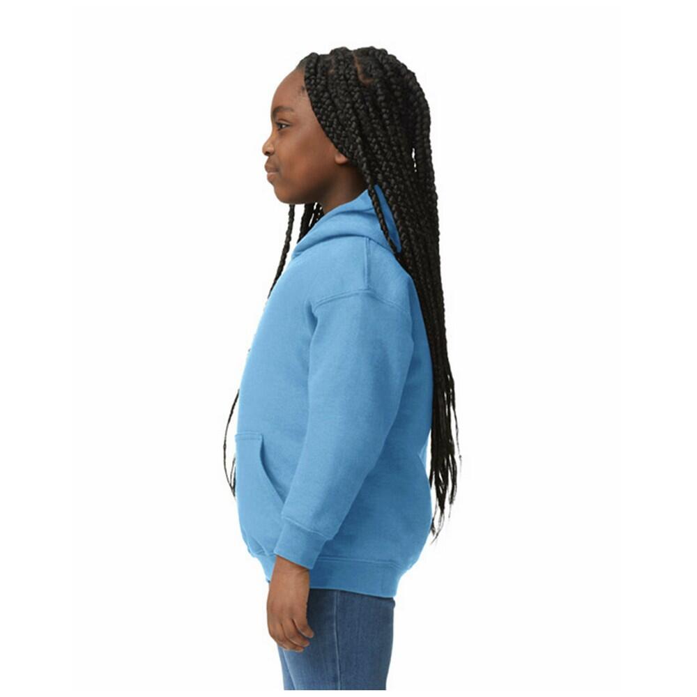 Felpa Con Cappuccio Bambini Gildan Blu Carolina 3/4