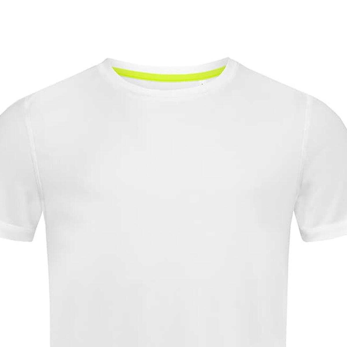 Heren Actief Crew Hals Tshirt (Wit) 2/2