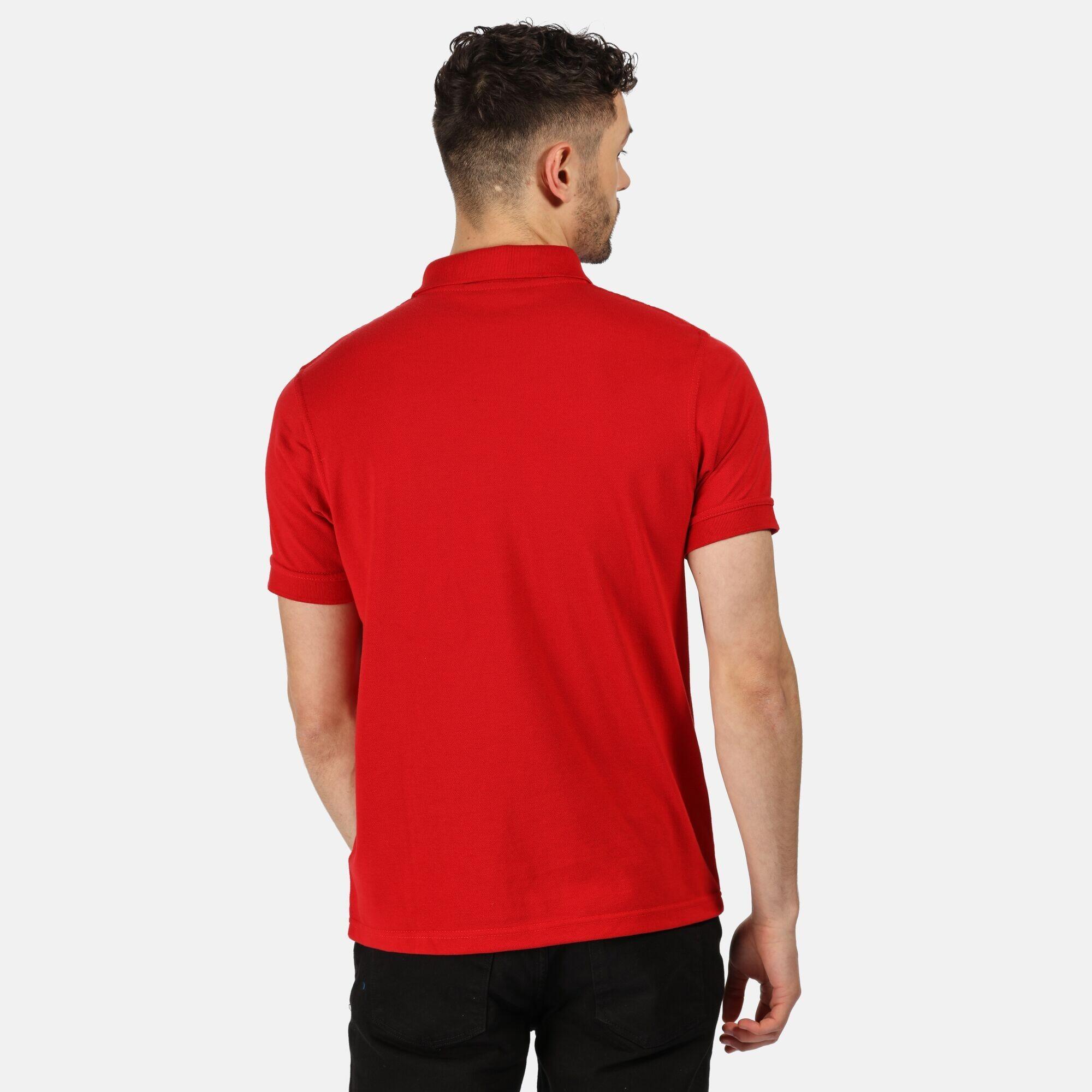 Polo À Manches Courtes Homme (Rouge) 3/4