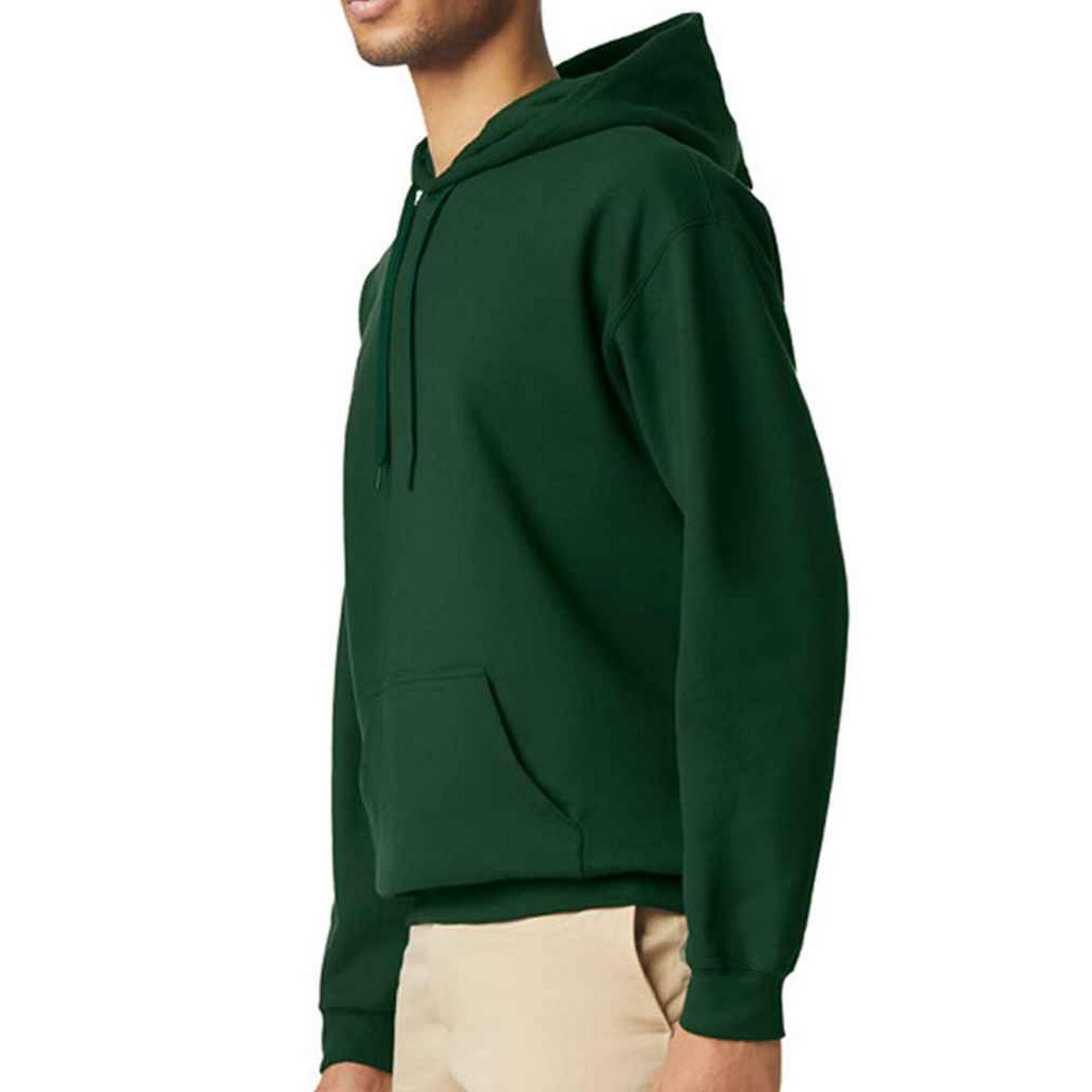 Felpa Con Cappuccio Uomo Gildan Softstyle Verde Foresta 3/3