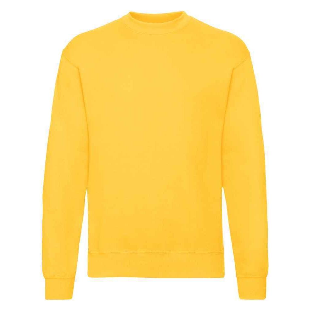 FRUIT OF THE LOOM Unisex Adult Classic Drop Shoulder Sweatshirt (Sunflower Yellow)