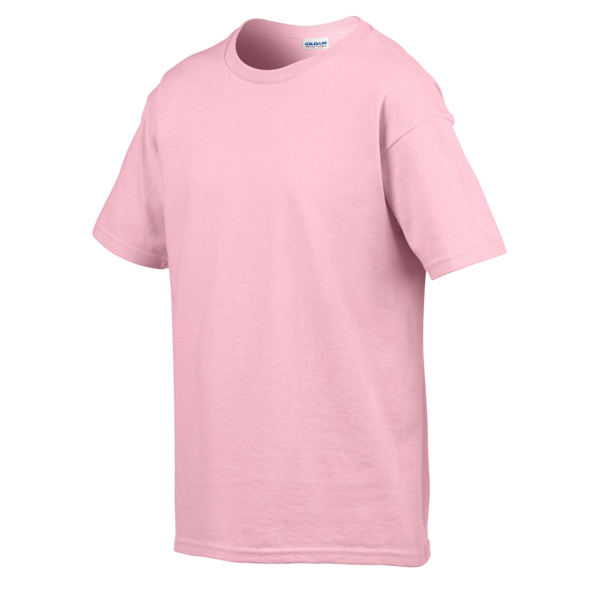 Childens/Kids SoftStyle Ringspun TShirt (Light Pink) 3/3
