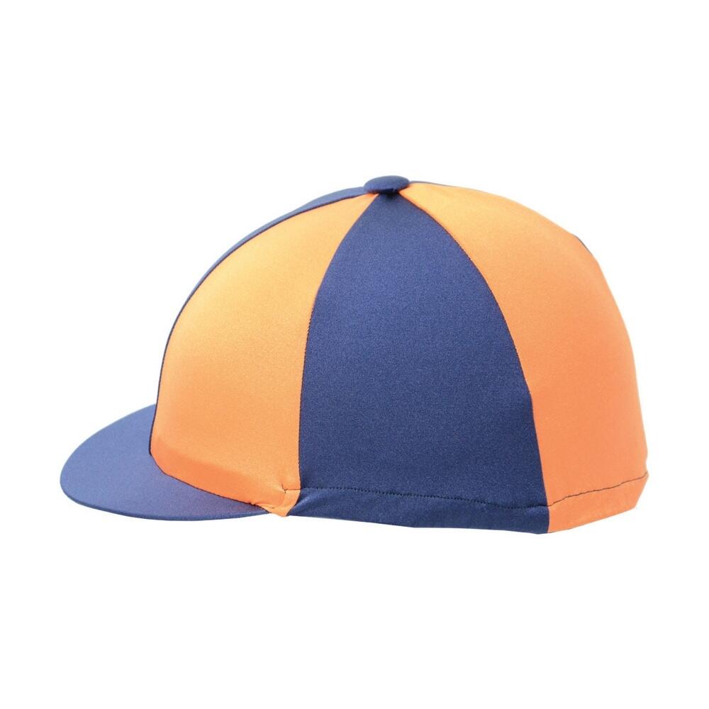 navy blue / orange