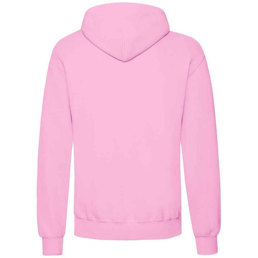 Erwachsene Unisex Klassik Kapuzenpullover Damen und Herren Hellrosa 2/3