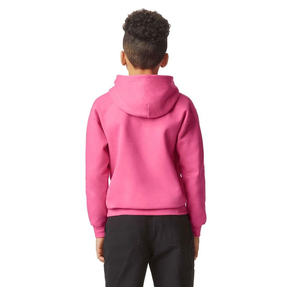 Felpa Con Cappuccio Semplice Bambini Gildan Softstyle Limonata Rosa 2/2