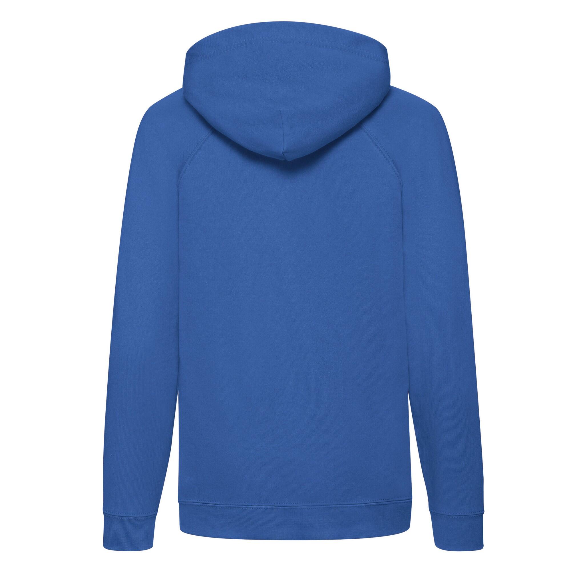 Felpa Con Cappuccio Bambini Fruit Of The Loom Blu Reale 2/2