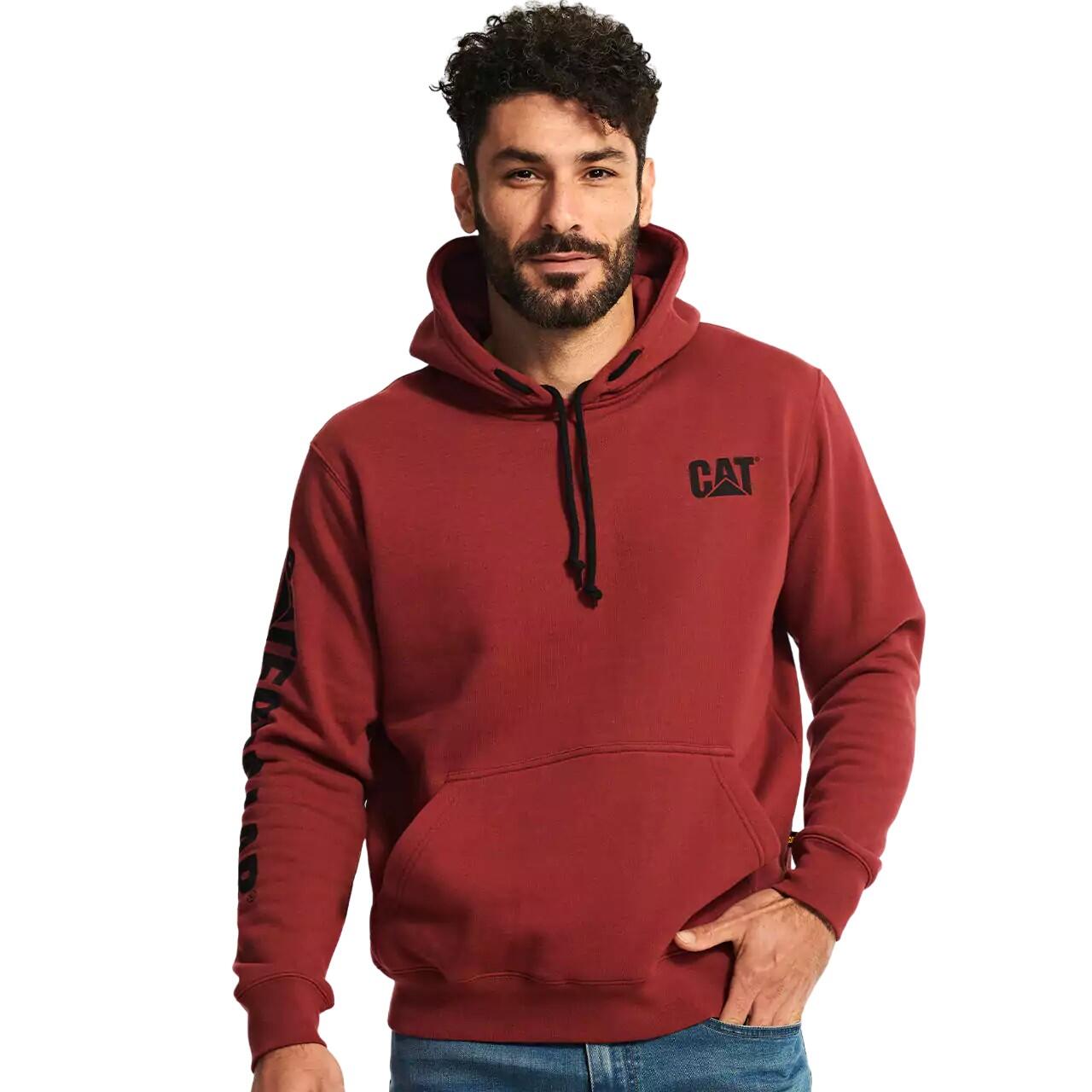 Sweat À Capuche Homme (Brique) 3/4