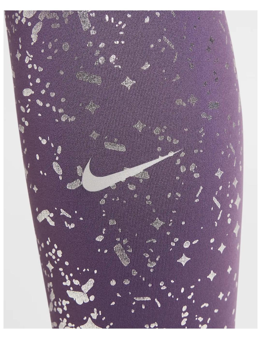 Leggings para Niña Nike Yg one Morado 3/4