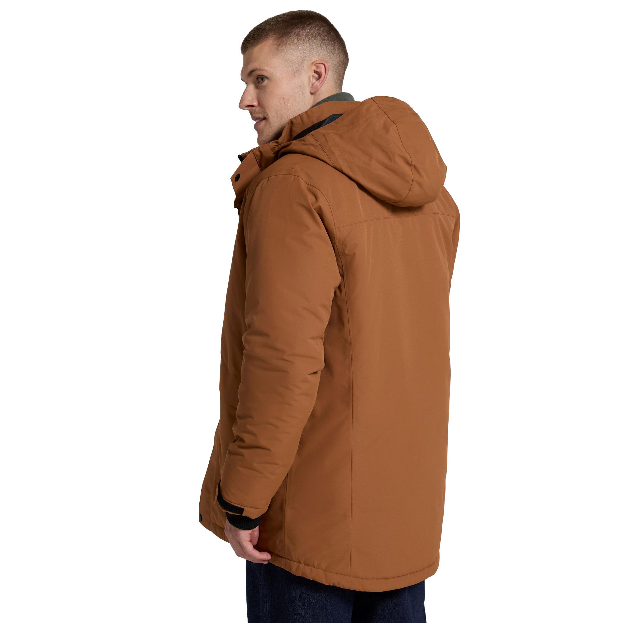 Mens Lisbon Waterproof Parka (Brown) 2/3