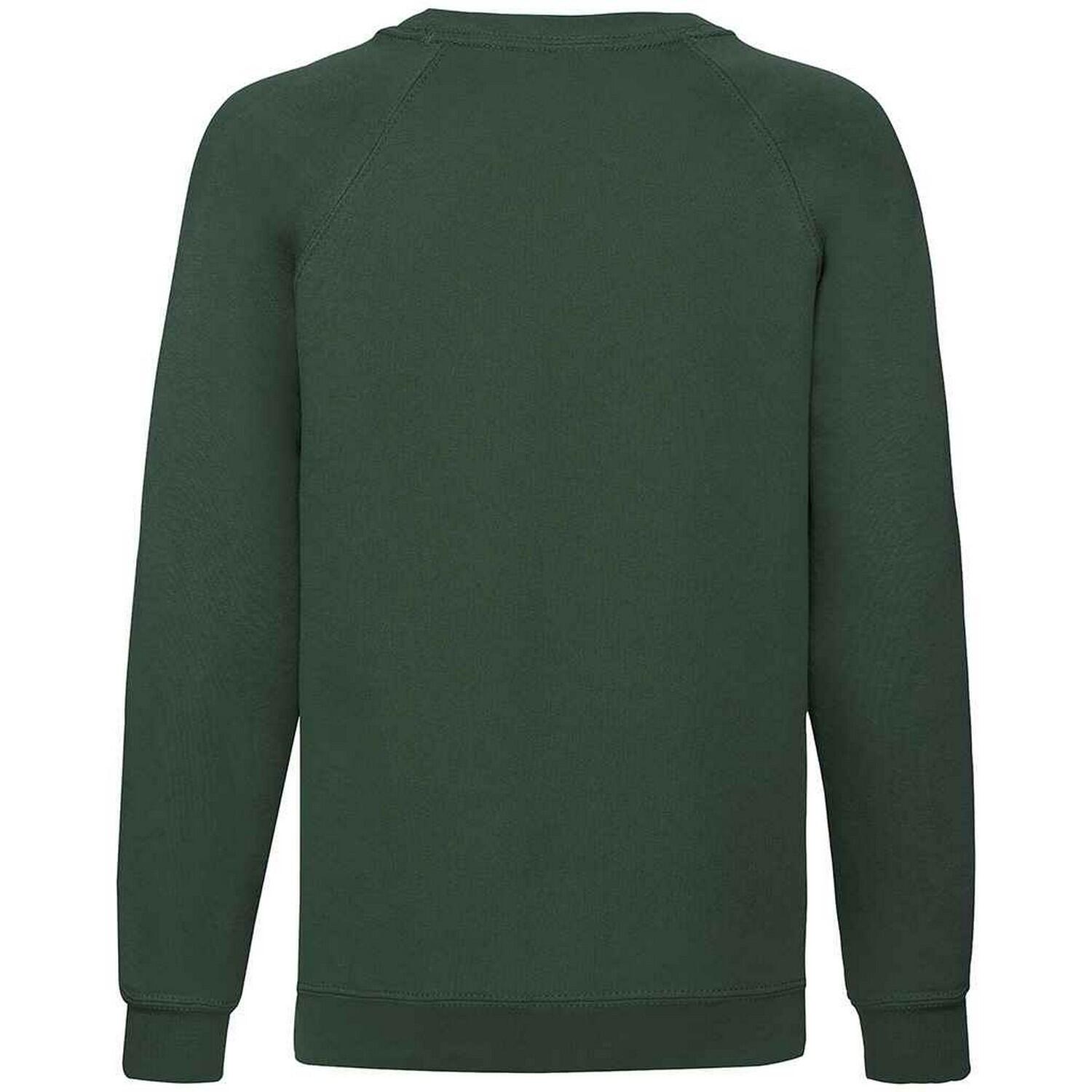 Sweatshirt für Raglanärmel Kinder Flaschengrün 2/3
