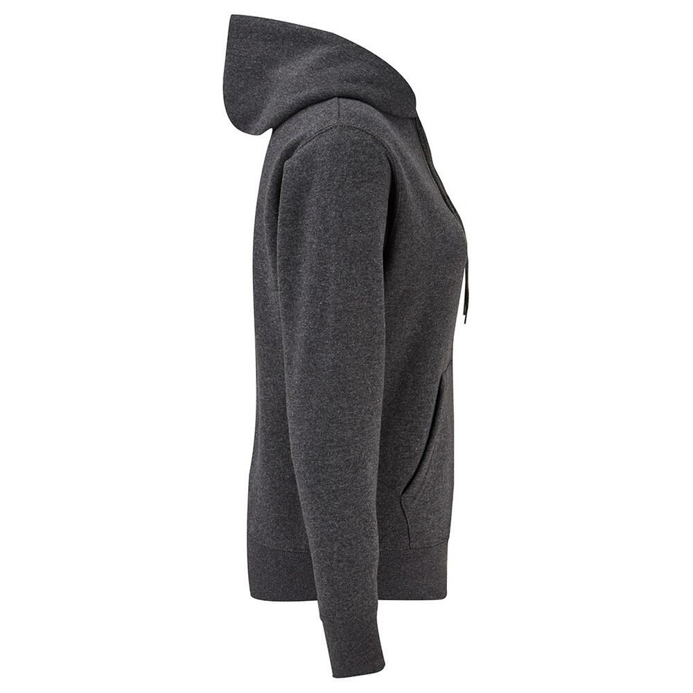 "Classic" Sweatshirt mit Kapuze für Damen Dunkel meliert 3/3