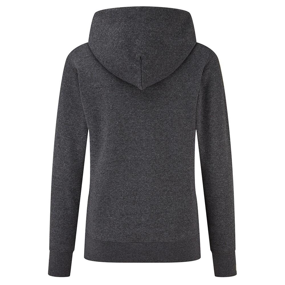 "Classic" Sweatshirt mit Kapuze für Damen Dunkel meliert 2/3