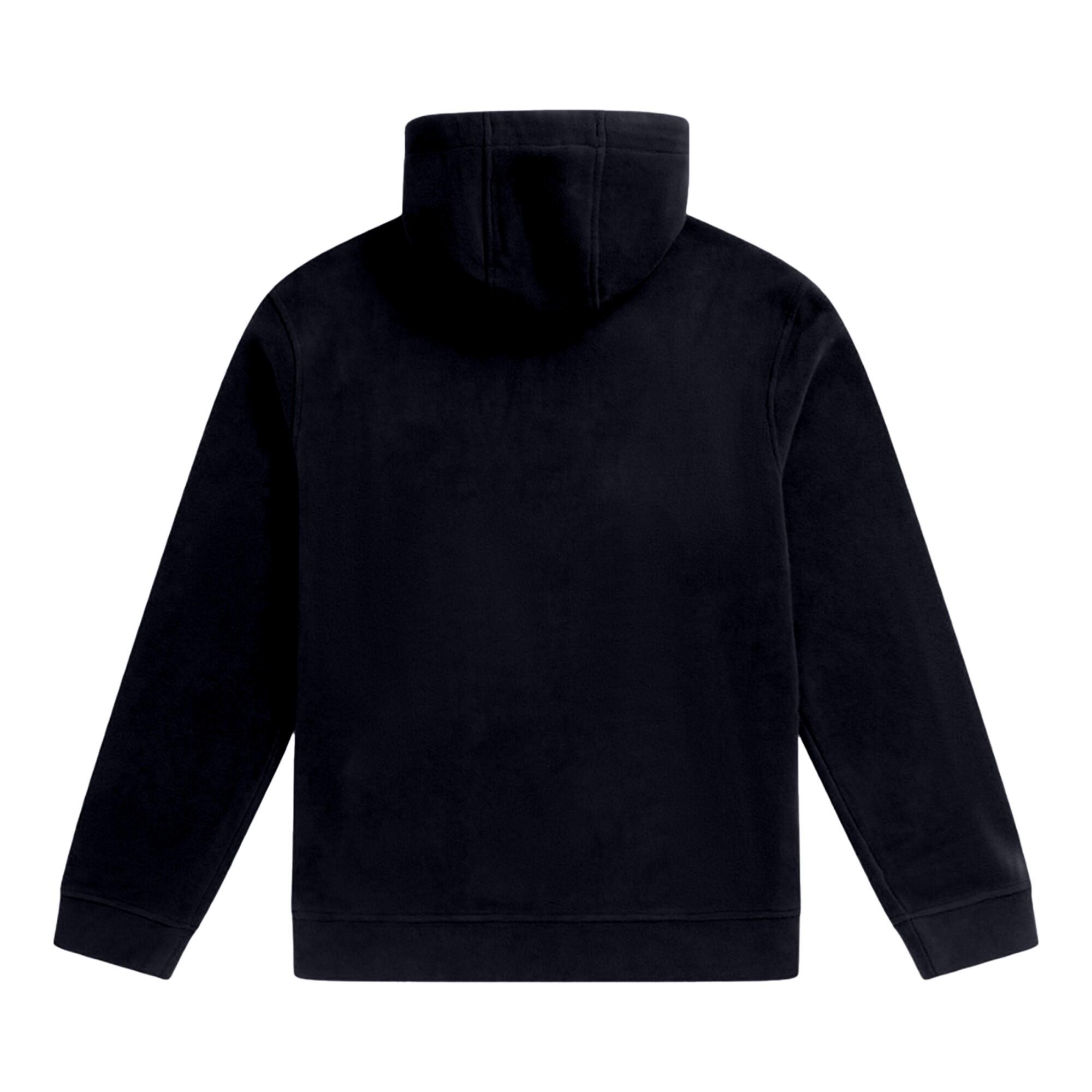 Mens Louis Fleece Hoodie (Black) 2/3