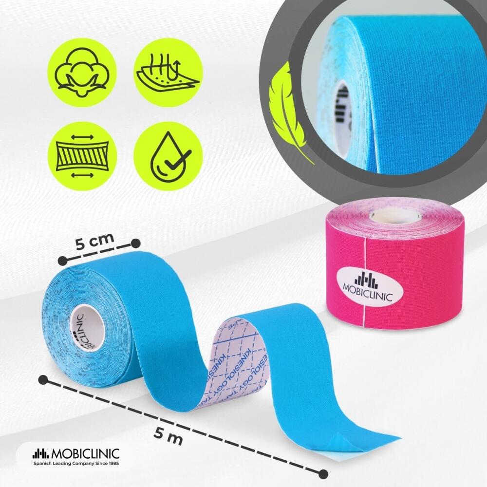 Kinesiotape Pak van 2 Mobitape neuromusculair verband Elastiek Sporttape 2/7