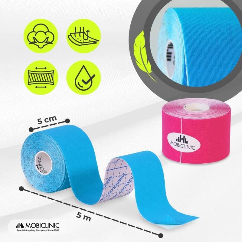 Présentoir/Boîte avec Bandage kinésiologique tape kinesiologie (12 un.) Noir