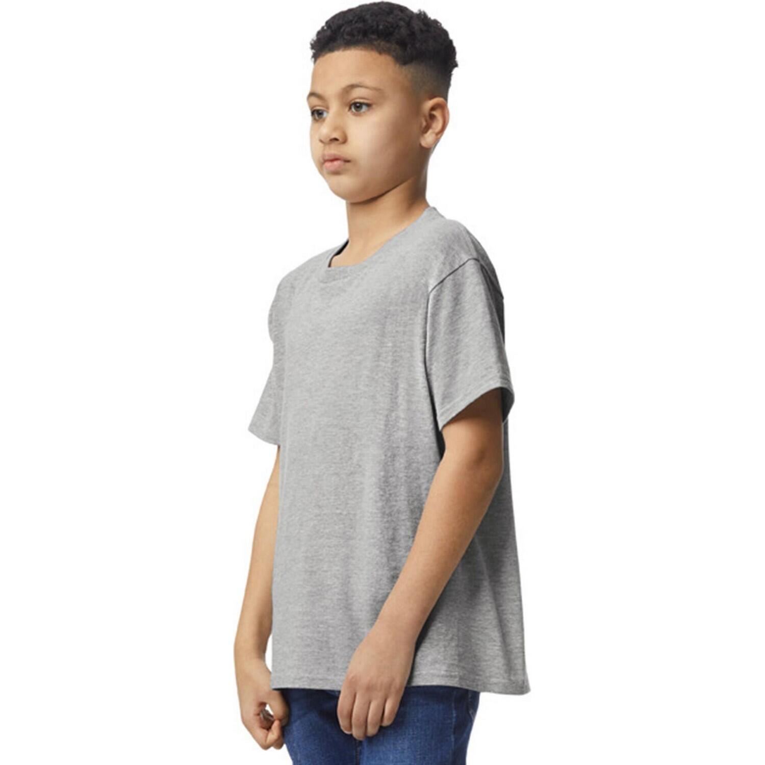 Maglietta Semplice Bambini Gildan Grigio Freddo 2/2